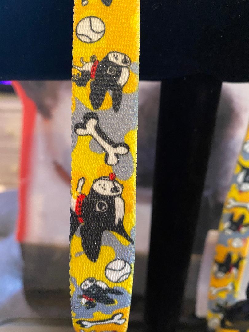 Yellow Camo Dog Collars and Leashes
