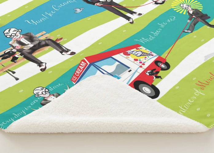 Storybook Baby Blanket / FREE Signed Walk Book Combo