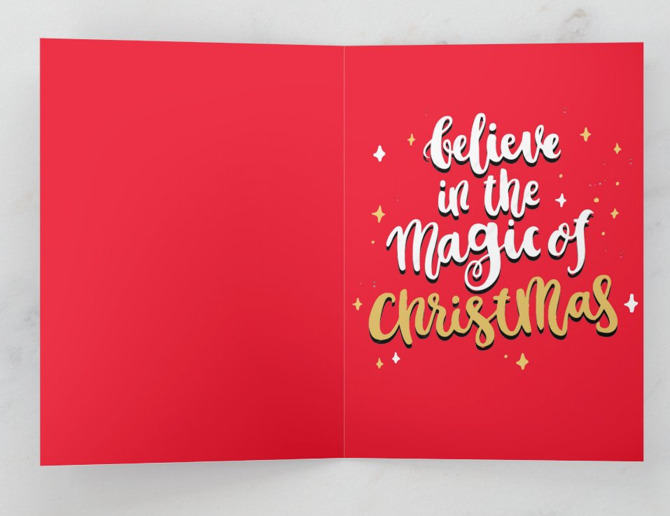 The Magic of Christmas Deluxe Greeting Card - 5 x 7