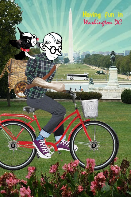 Riding by the Monument