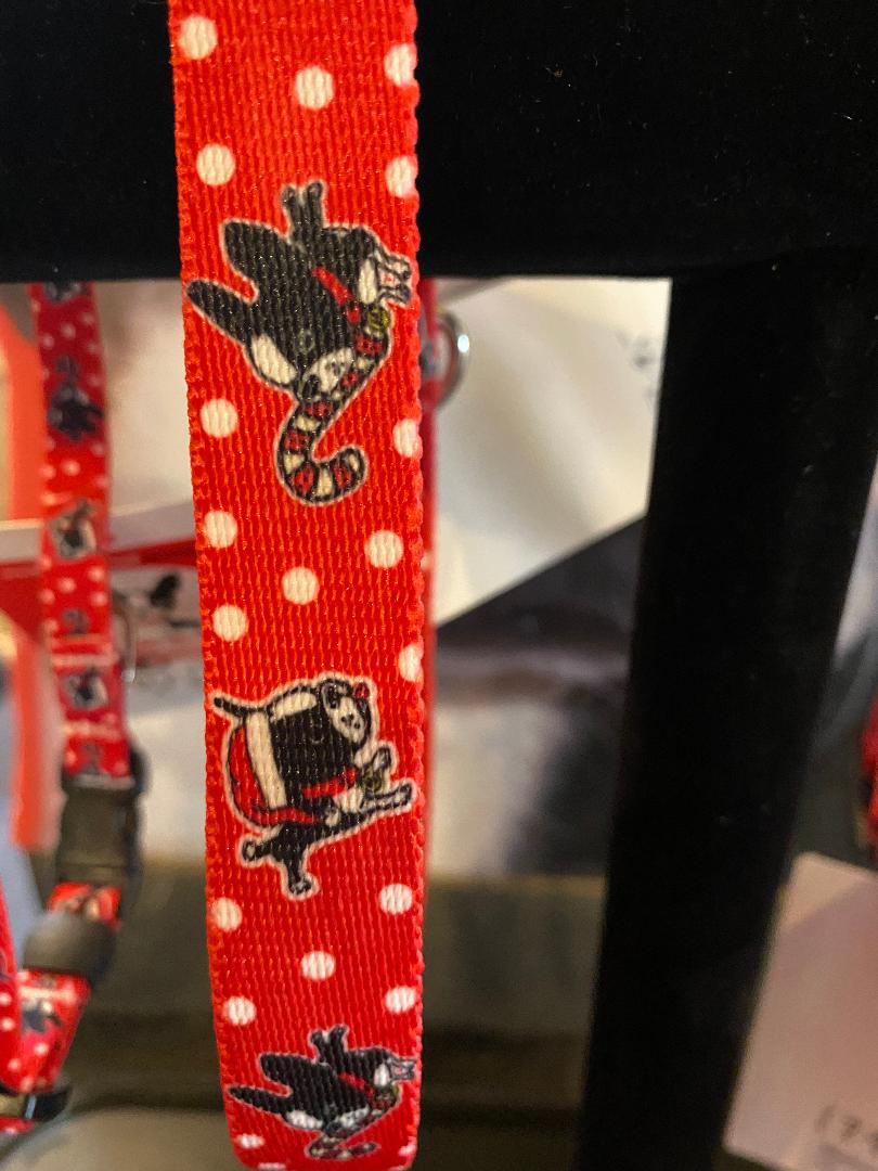 Mirabelle Holiday Dog Collars and Leashes - Red Polka Dots
