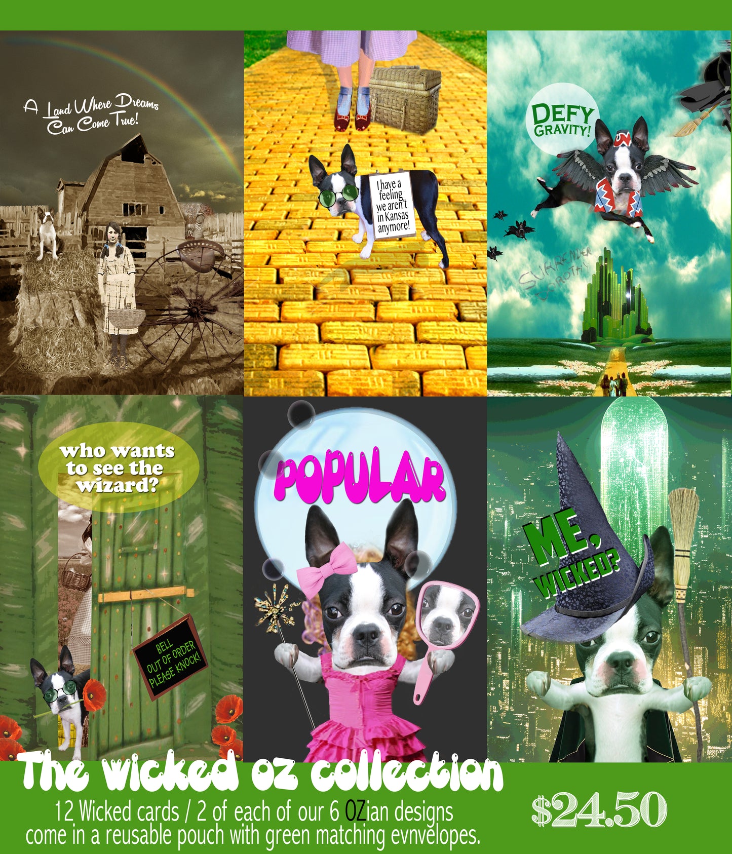 The Wicked OZ greeting card collection